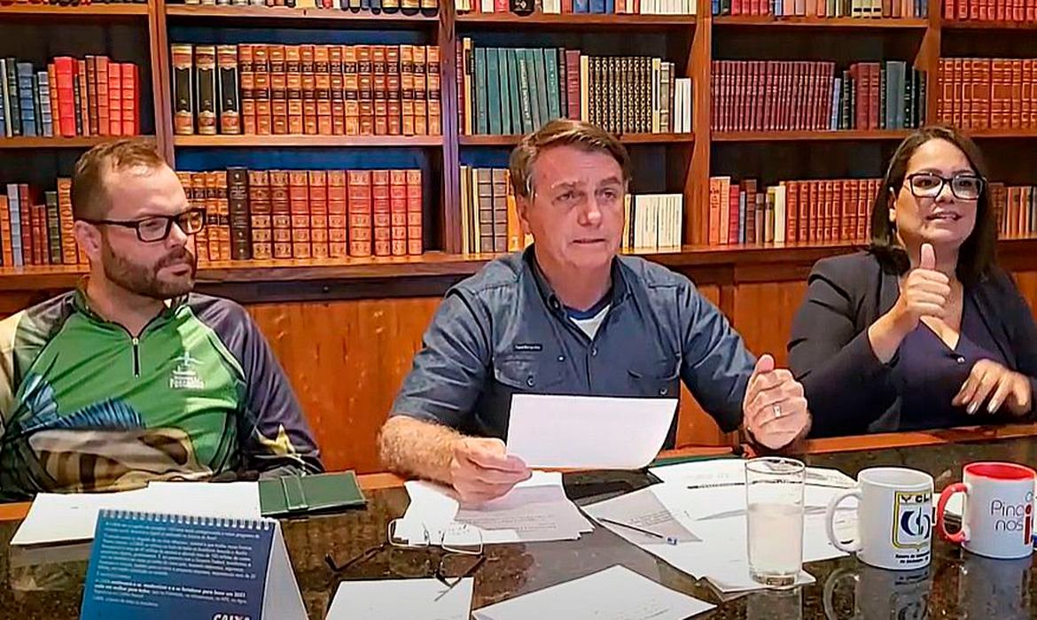 Reprodução Youtube/Jair Bolsonaro